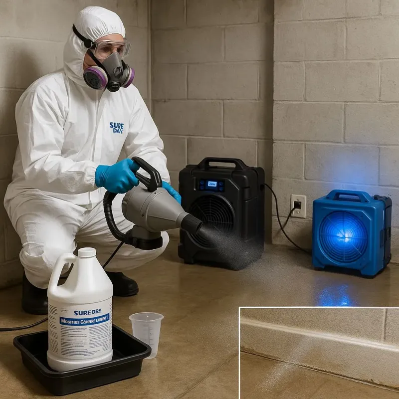 Sanitization and Odor Removal process in Cantonment, FL